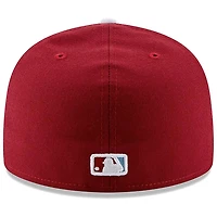 Philadelphia Phillies New Era Alternate 2 Authentic On Field 59FIFTY - Fitted Hat Burgundy