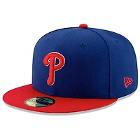 Philadelphia Phillies New Era Authentic Collection On Field 59FIFTY - Chapeau structuré ajusté Royal / Rouge