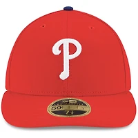 Philadelphia Phillies New Era Game Authentic Collection On-Field Low Profile 59FIFTY - Chapeau ajusté Rouge