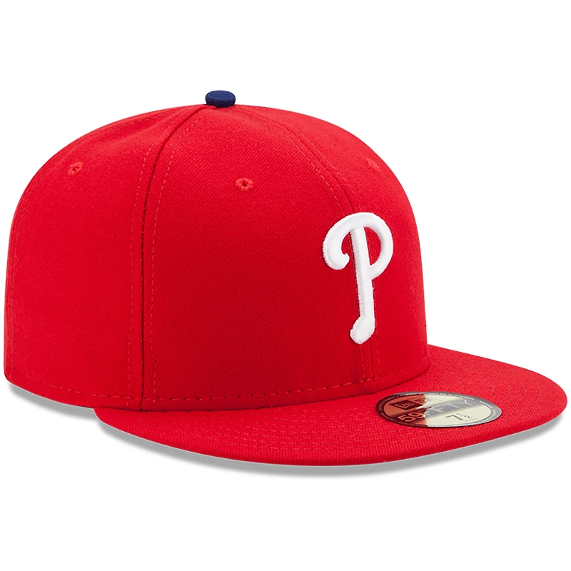 Philadelphia Phillies New Era Youth Game Authentic Collection On-Field 59FIFTY - Casquette ajustée Rouge