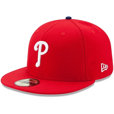 Philadelphia Phillies New Era Youth Game Authentic Collection On-Field 59FIFTY - Casquette ajustée Rouge
