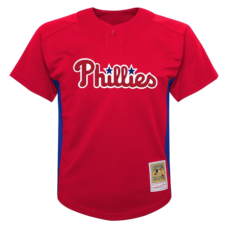 Preschool Mitchell & Ness Roy Halladay Red Philadelphia Phillies Cooperstown Collection Mesh Batting Practice Jersey