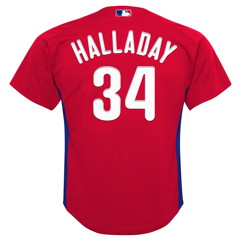 Preschool Mitchell & Ness Roy Halladay Red Philadelphia Phillies Cooperstown Collection Mesh Batting Practice Jersey
