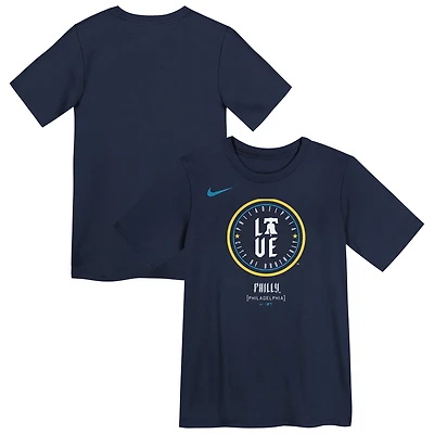 T-shirt Nike bleu marine Philadelphia Phillies City Connect pour enfants d'âge préscolaire