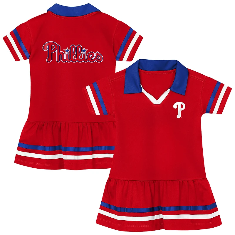 Robe de baseball rouge Philadelphia Phillies pour enfants d'âge préscolaire Outerstuff