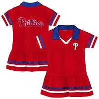 Robe de baseball rouge Philadelphia Phillies pour enfants d'âge préscolaire Outerstuff