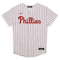 Maillot blanc vierge à domicile des Phillies de Philadelphie pour enfants d'âge préscolaire