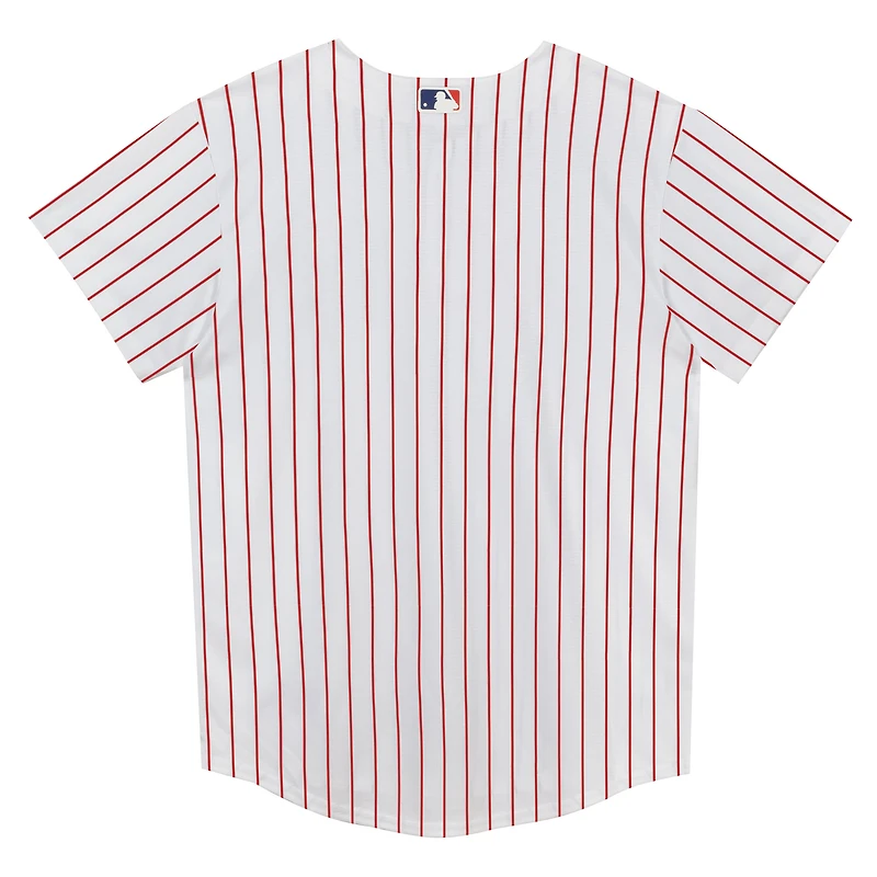 Maillot blanc vierge à domicile des Phillies de Philadelphie pour enfants d'âge préscolaire