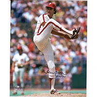 Photo de lanceur autographiée de Steve Carlton, des Phillies de Philadelphie, 40,6 x 50,8 cm (16 x 20 pouces), avec inscription « HOF 94 ».