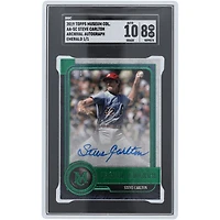 Steve Carlton Philadelphia Phillies Autographed 2019 Topps Museum Collection Emerald #AA-SC #1/1 SGC Authenticated 8/10 Card