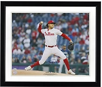 Taijuan Walker Philadelphia Phillies Autographed 16" x 20" White Jersey Pitching Photograph