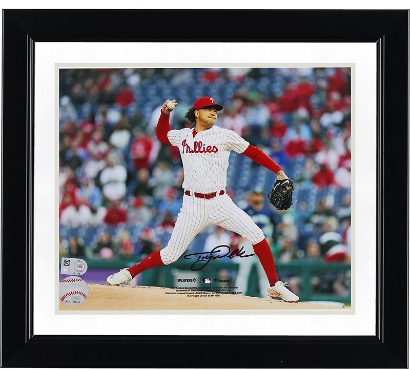 Taijuan Walker Philadelphia Phillies Autographed 8" x 10" White Jersey Pitching Photograph