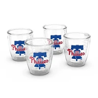 Tervis Phillies de Philadelphie, paquet de quatre, 12 oz. Ensemble de gobelets emblème