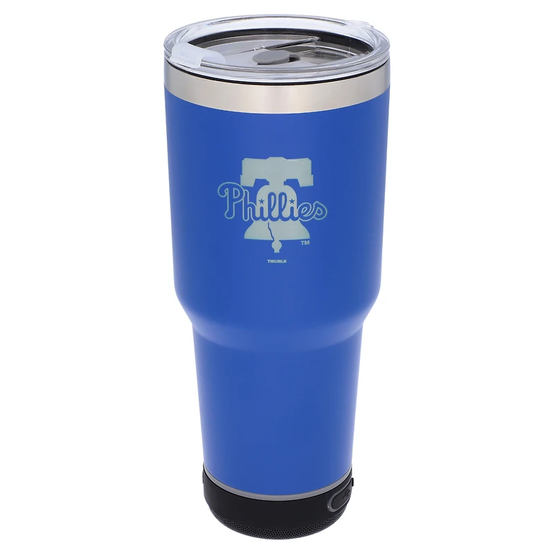 The Memory Company Phillies de Philadelphie 30oz. Gobelet Bluetooth LED en acier inoxydable