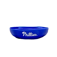 Gobelet en verre de 40 oz avec plateau à collation en silicone des Philadelphia Phillies de The Memory Company