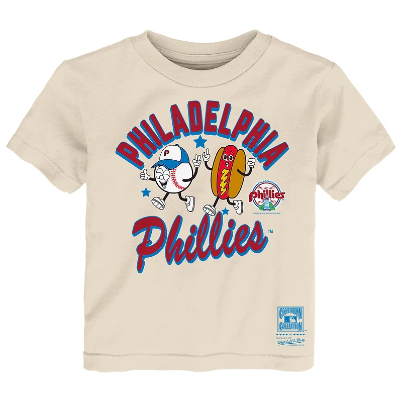 T-shirt Mitchell & Ness naturel Philadelphia Phillies pour tout-petit