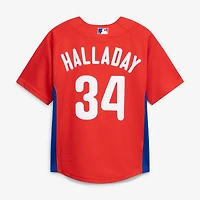 Toddler Mitchell & Ness Roy Halladay Red Philadelphia Phillies Cooperstown Collection Mesh Batting Practice Jersey