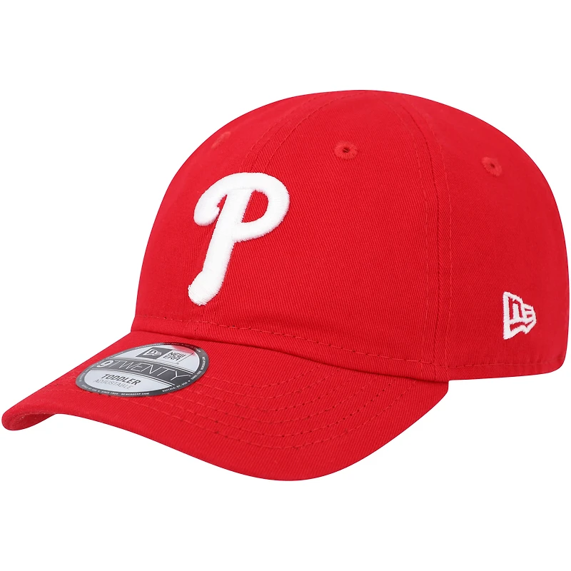 Casquette réglable New Era Philadelphia Phillies Team 9TWENTY rouge pour tout-petit