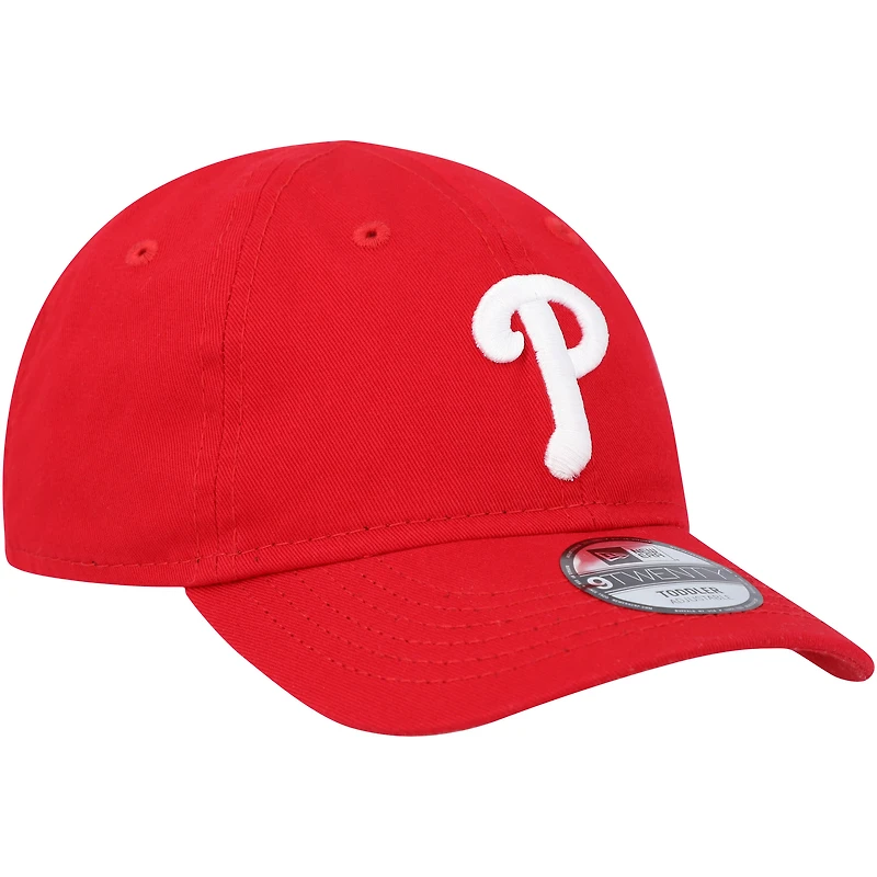 Casquette réglable New Era Philadelphia Phillies Team 9TWENTY rouge pour tout-petit
