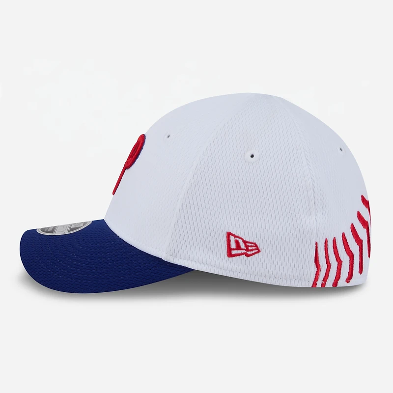 Toddler New Era White Philadelphia Phillies Baseball 39THIRTY M-Crown Adjustable Hat