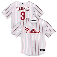 Maillot Nike Bryce Harper blanc pour enfant, réplique à domicile des Phillies de Philadelphie