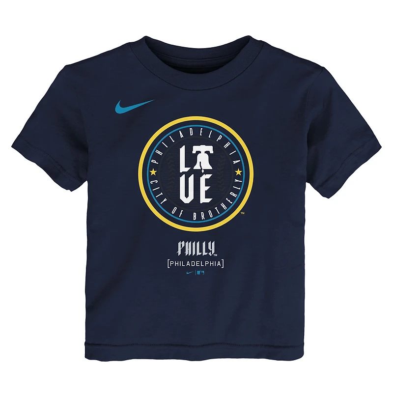 Toddler Nike Navy Philadelphia Phillies City Connect Logo T-Shirt