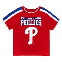 Ensemble t-shirt et short rouge Philadelphia Phillies Ground Ball pour tout-petit Outerstuff
