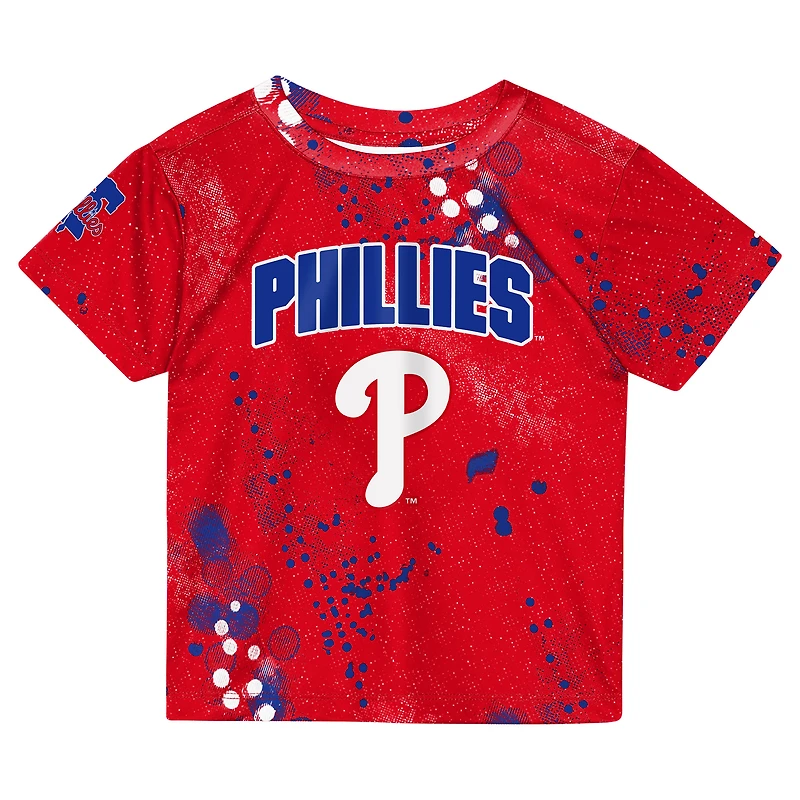 Toddler Outerstuff  Red Philadelphia Phillies Pinch Hitter T-Shirt & Shorts Set