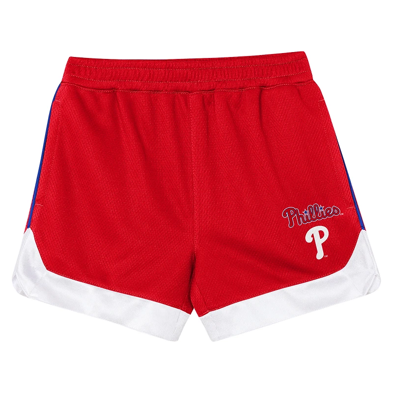 Ensemble t-shirt et short rouge Philadelphia Phillies pour tout-petit Outerstuff, motif frappeur suppléant
