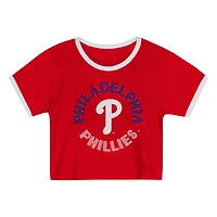 Ensemble t-shirt et short rouge pour tout-petits Philadelphia Phillies Double Run