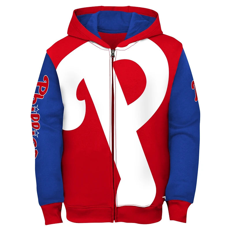 Toddler Red Philadelphia Phillies Postcard Full-Zip Hoodie