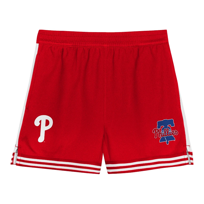Ensemble t-shirt et short rouge pour tout-petits, frappeur de champ intérieur des Philadelphia Phillies