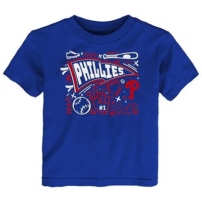 T-shirt amusant pour tout-petits avec le logo Royal Philadelphia Phillies Ballpark
