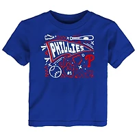 T-shirt amusant pour tout-petits avec le logo Royal Philadelphia Phillies Ballpark