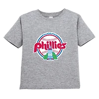 Ensemble de deux t-shirts pour tout-petits, doux comme un raisin, rouge/gris, collection Cooperstown des Phillies Philadelphie