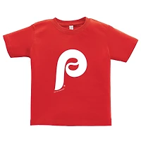 Ensemble de deux t-shirts pour tout-petits, doux comme un raisin, rouge/gris, collection Cooperstown des Phillies Philadelphie