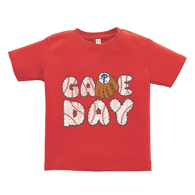 Toddler Soft as a Grape  Red Philadelphia Phillies Game Day T-Shirt