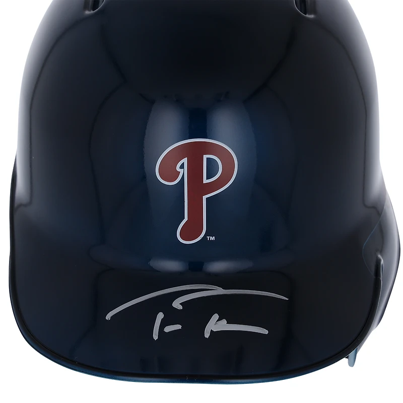 Trea Turner Philadelphia Phillies Autographed Alternate Chrome Rawlings Mini Batting Helmet - Fanatics Exclusive