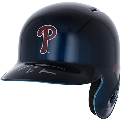 Casque de frappeur alternatif chromé autographié par Trea Turner des Philadelphia Phillies - Exclusivité Fanatics
