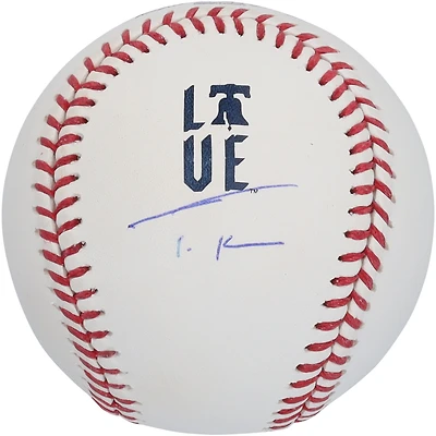 Trea Turner Philadelphia Phillies Autographed City Connect Logo Baseball 