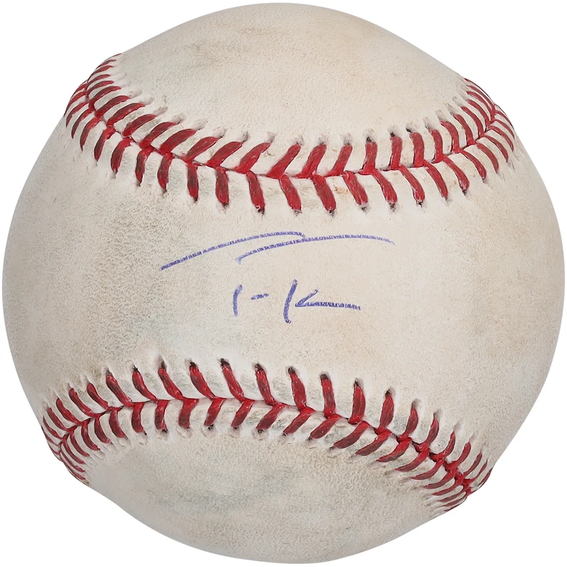 Balle de baseball dédicacée de Trea Turner, utilisée lors du match des Phillies de Philadelphie contre les Nationals de Washington, le 6 avril 2024 - Single