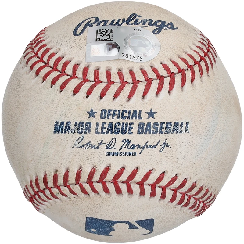 Balle de baseball dédicacée de Trea Turner, utilisée lors du match des Phillies de Philadelphie contre les Nationals de Washington, le 6 avril 2024 - Single