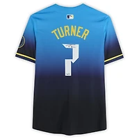 Trea Turner Philadelphia Phillies Autographed Light Blue City Connect Limited Jersey