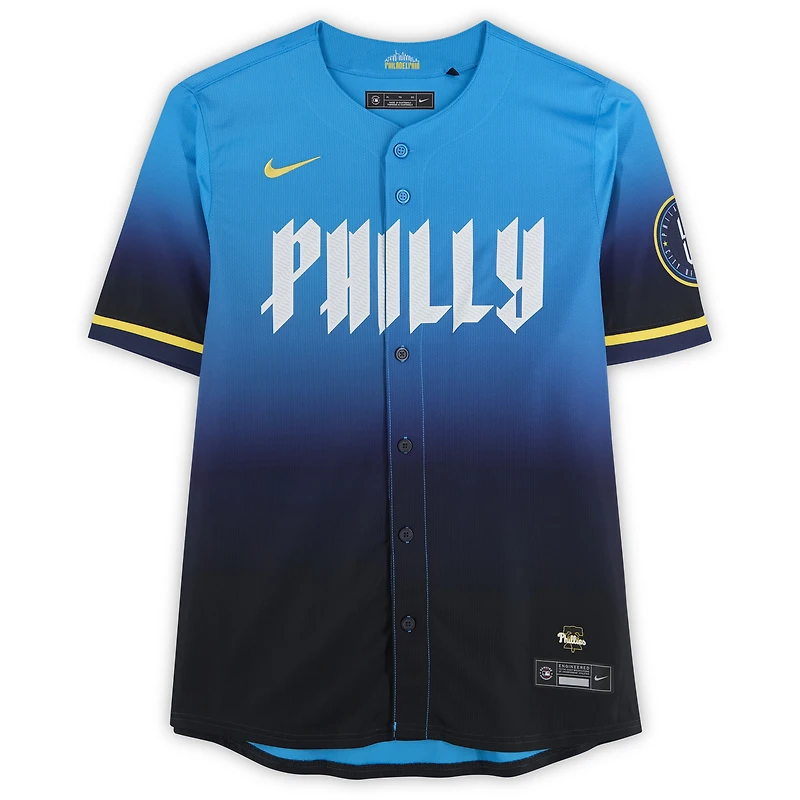Trea Turner Philadelphia Phillies Autographed Light Blue City Connect Limited Jersey