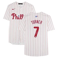 Maillot blanc Nike Limited autographié par Trea Turner des Phillies de Philadelphie