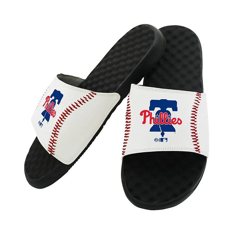 Sandales unisexes ISlide à motif baseball des Philadelphia Phillies