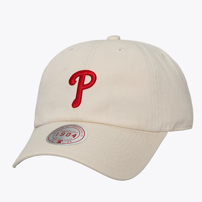 Casquette unisexe Mitchell & Ness crème Philadelphia Phillies hors saison 1904 à sangle ajustable