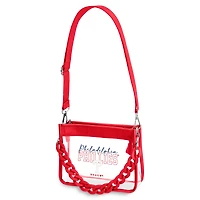 Sac bandoulière mini WEAR by Erin Andrews Philadelphia Phillies avec chaîne en plastique