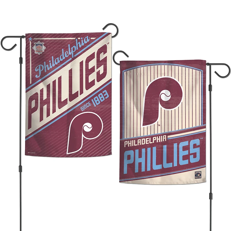 WinCraft Philadelphia Phillies 12" x 18" Cooperstown Collection Double-Sided Garden Flag