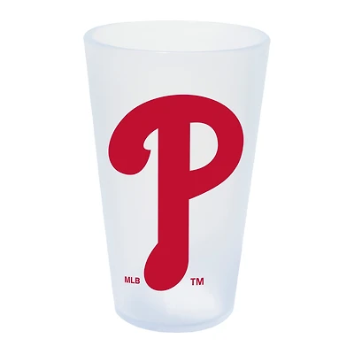 WinCraft Phillies de Philadelphie 16oz. Verre à pinte en silicone Icicle